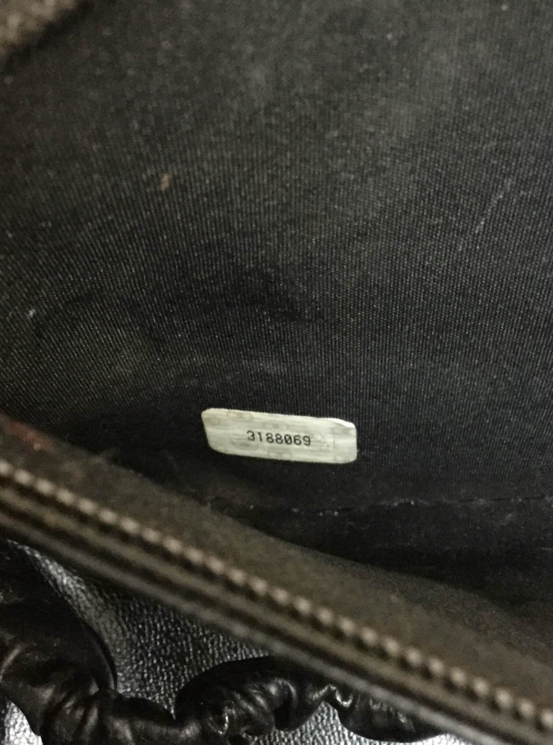 CHANEL Quilted Leather CC Vanity Globe Trotter Bag Black-designer resale