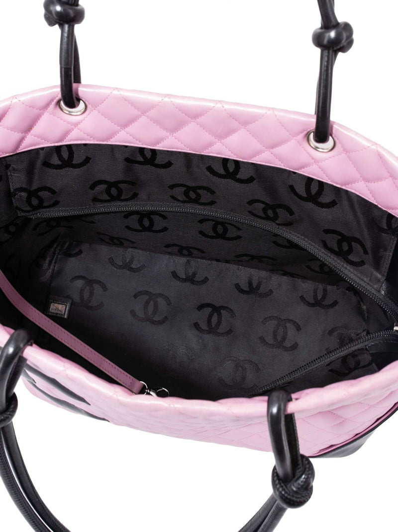 small pink chanel handbag black
