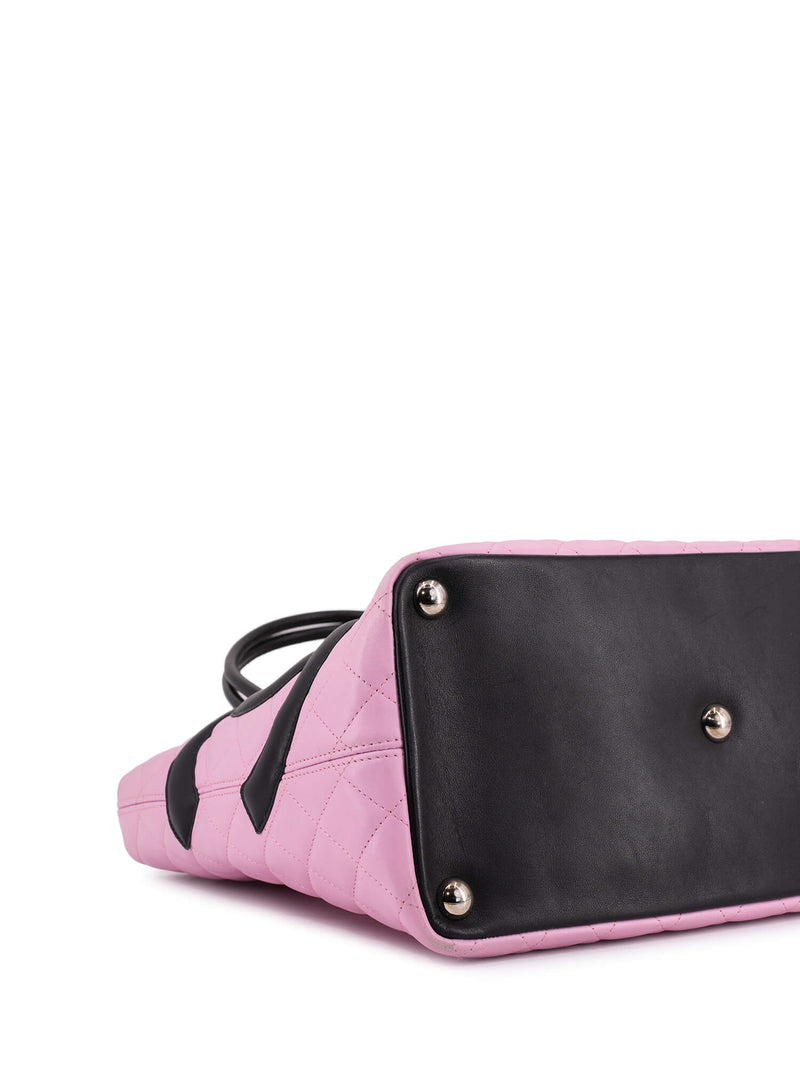 Chanel Ligne Cambon Bowling Bag - Pink Shoulder Bags, Handbags - CHA694445