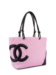 Chanel Quilted Cambon Cross Body Bag in Pink Leather ref.530527