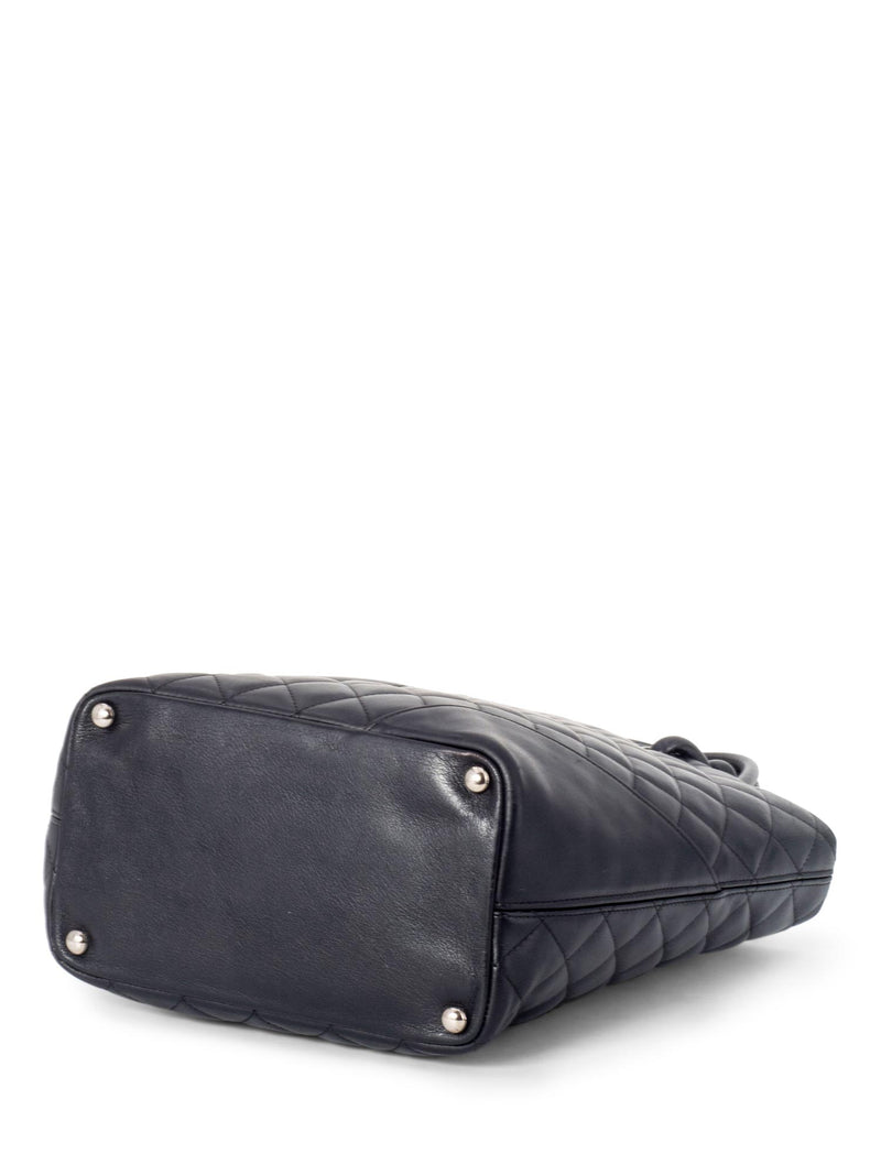 CHANEL Quilted Leather Cambon Bucket Bag Black-designer resale