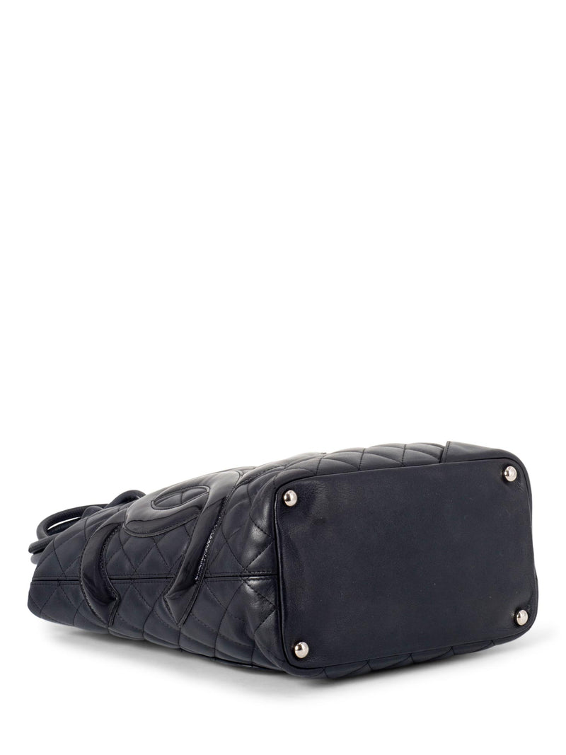 CHANEL Quilted Leather Cambon Bucket Bag Black-designer resale