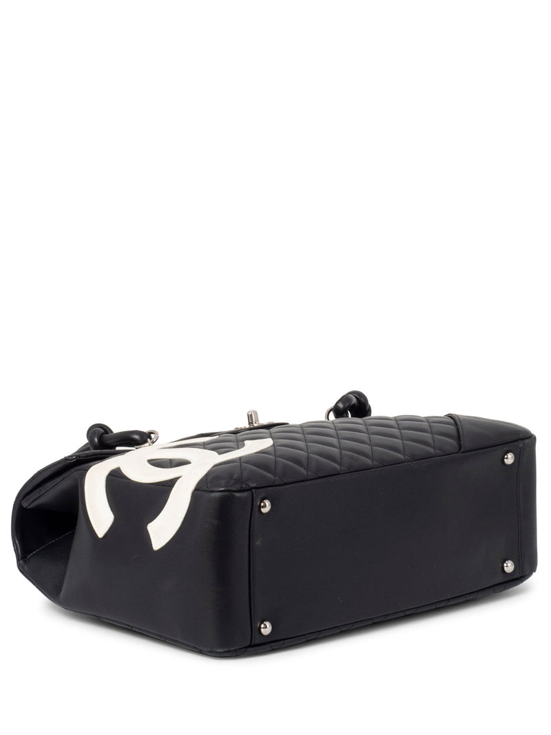 CHANEL Quilted Leather Jumbo Flap Bag Black-designer resale