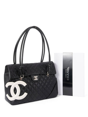 CHANEL Quilted Leather Jumbo Flap Bag Black-designer resale
