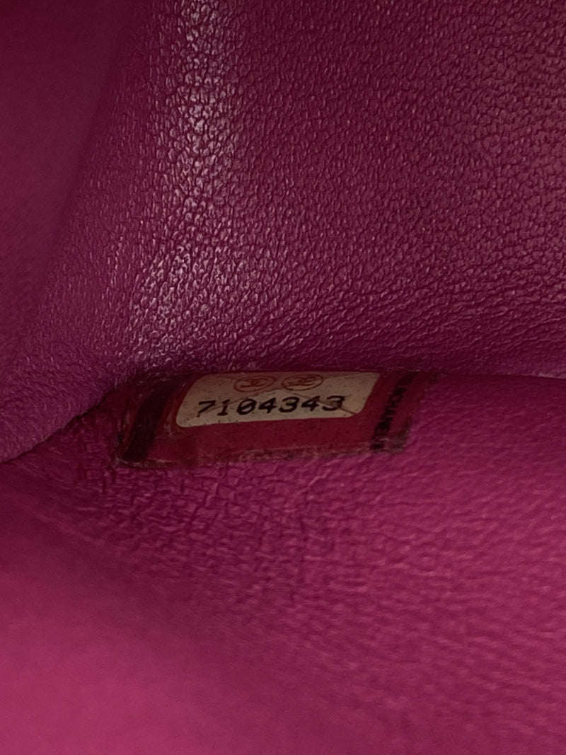 CHANEL Quilted Leather Mini Messenger Bag Pink-designer resale