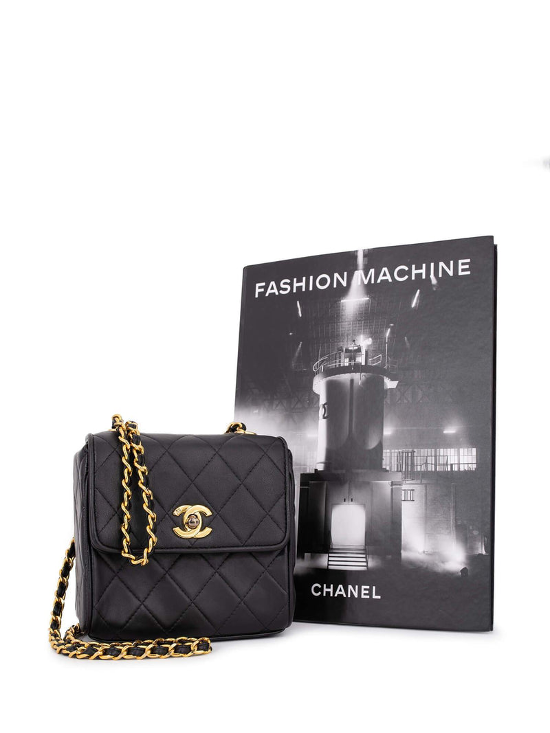 Chanel Quilted Caviar Leather Mini Square Flap Bag