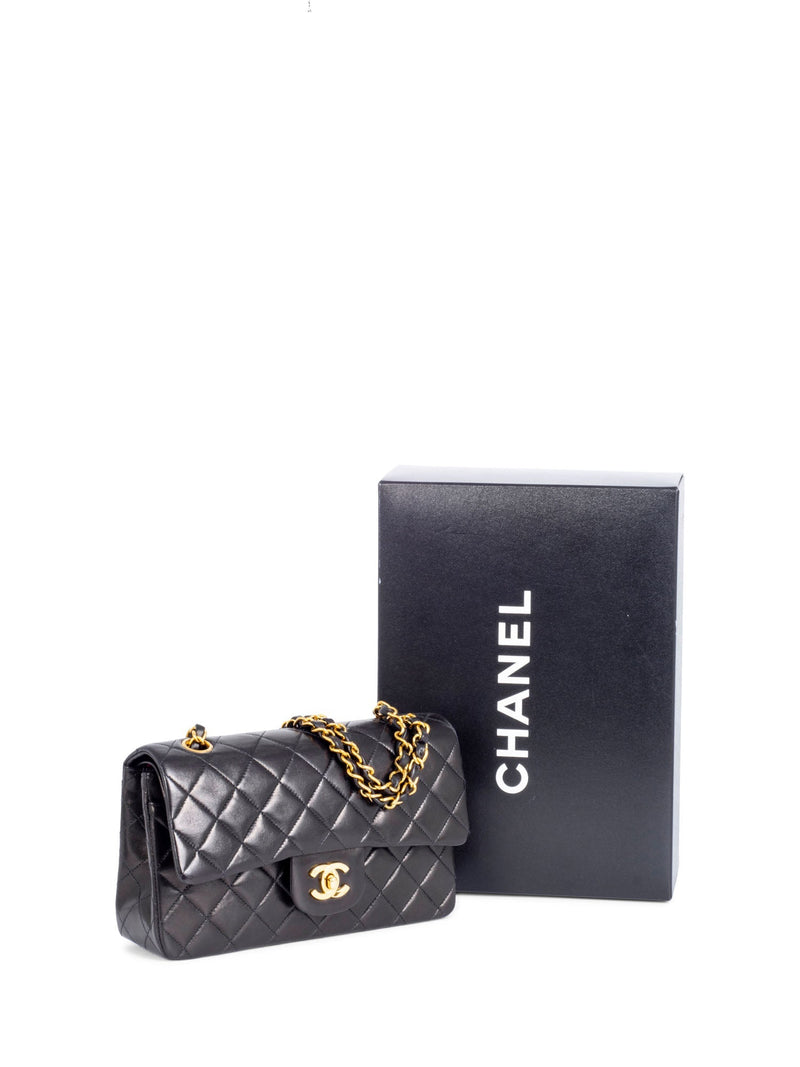 Guarantee authentic Chanel Classic Small Quilted Caviar Double