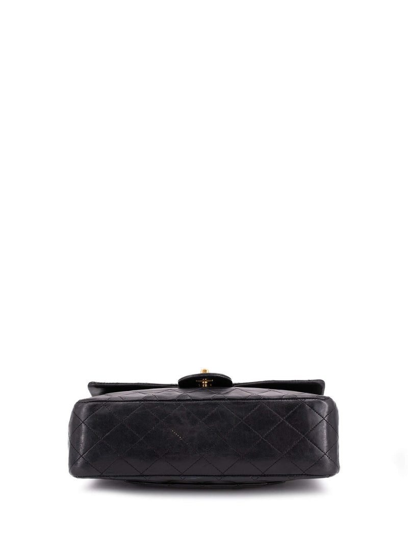 CHANEL Quilted Medium Double Flap Bag Black-designer resale