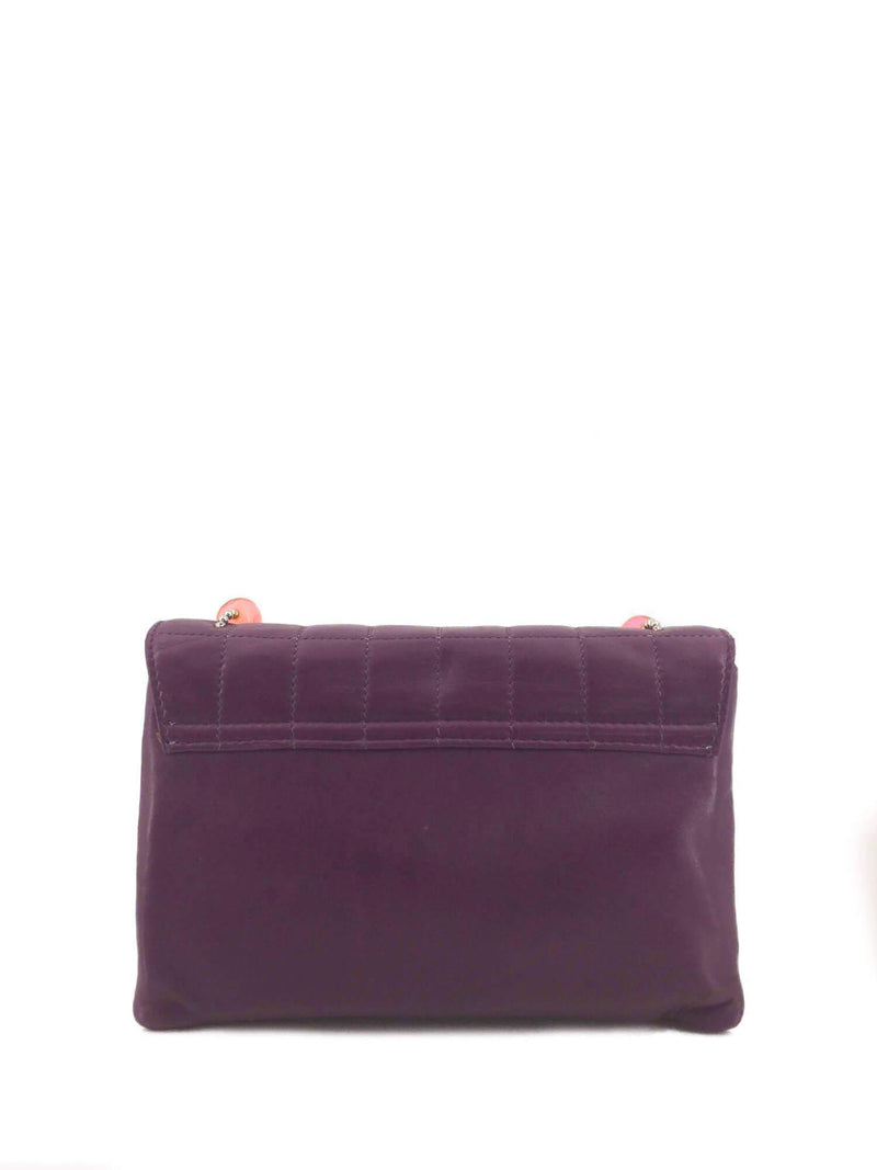 CHANEL Quilted Mini Flap Bag Purple-designer resale