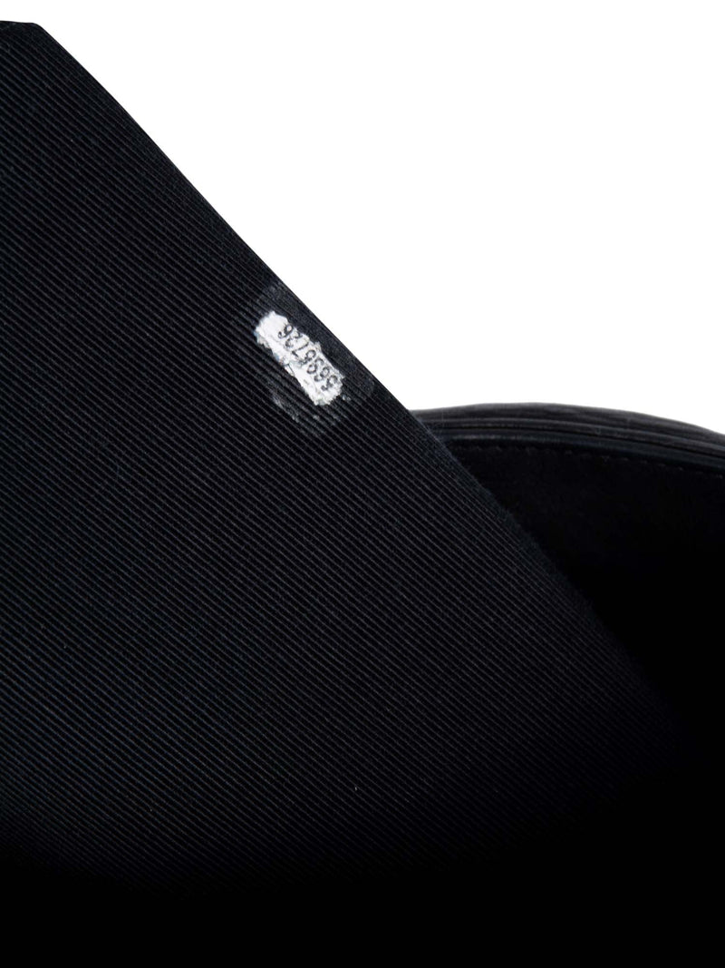 CHANEL Soft Leather Logo Shopper Bag Black-designer resale