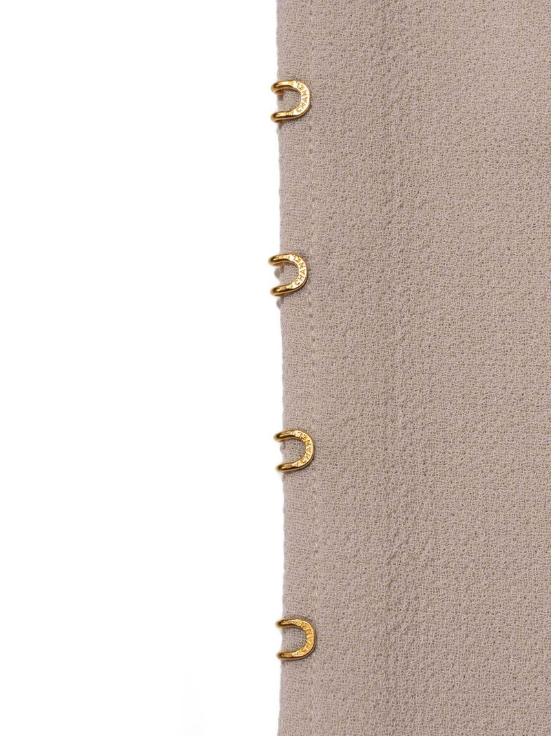 CHANEL Tweed Belted Jacket Beige-designer resale