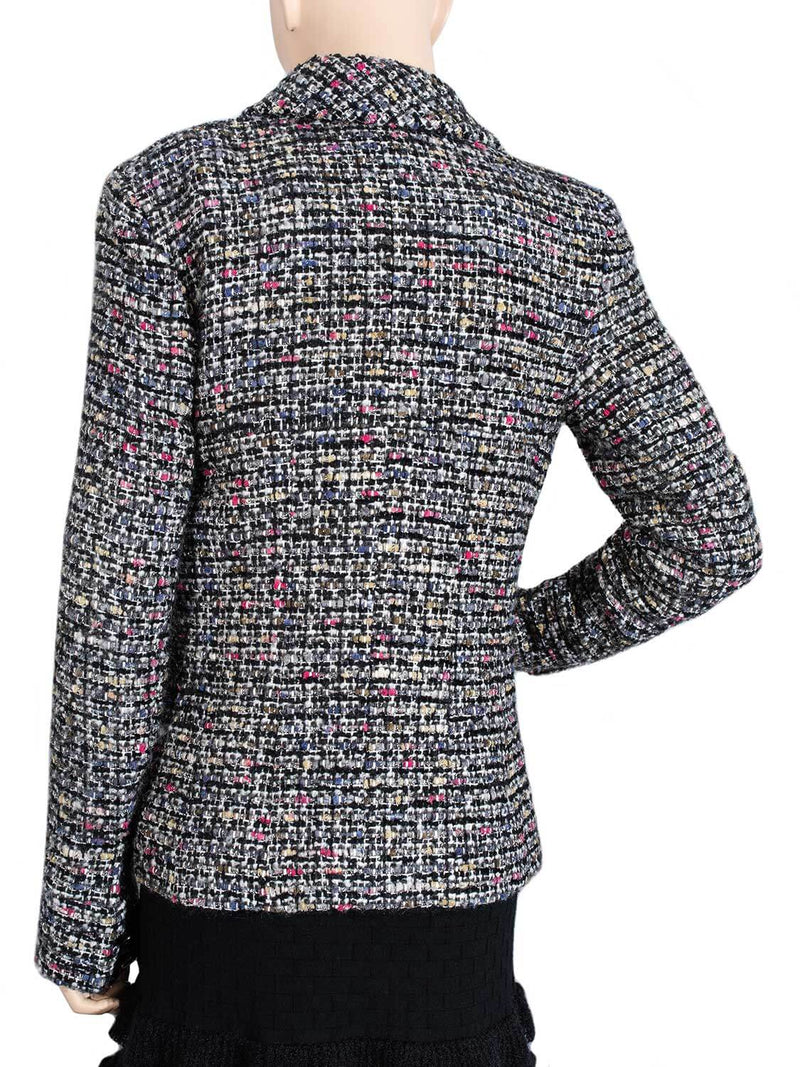 CHANEL Tweed Fitted Jacket Multicolor-designer resale
