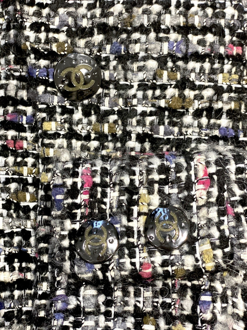 CHANEL Tweed Fitted Jacket Multicolor