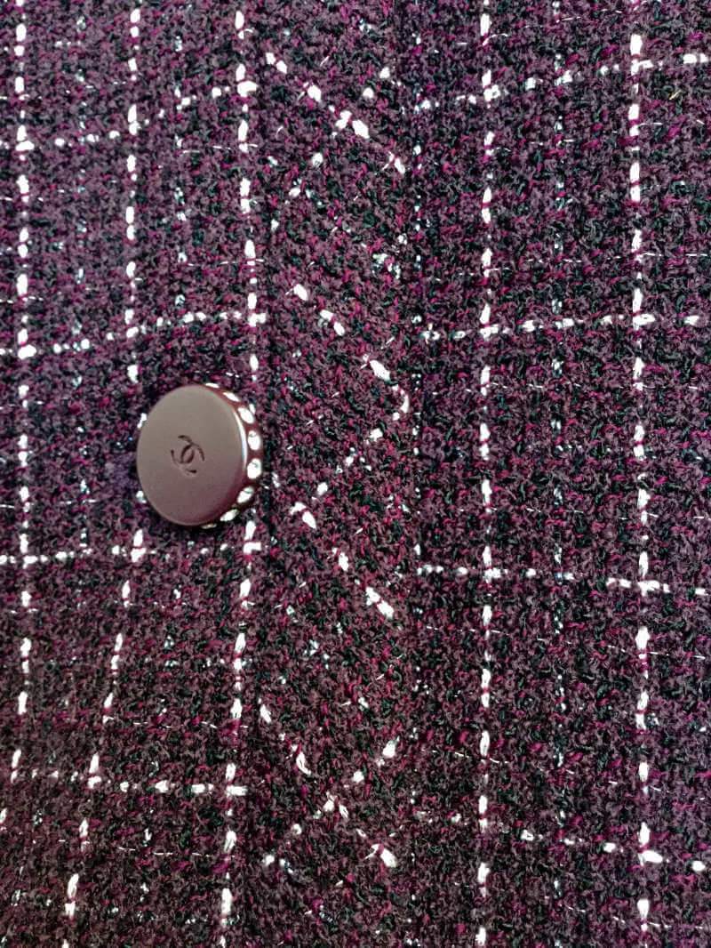 CHANEL Tweed Jacket Burgundy