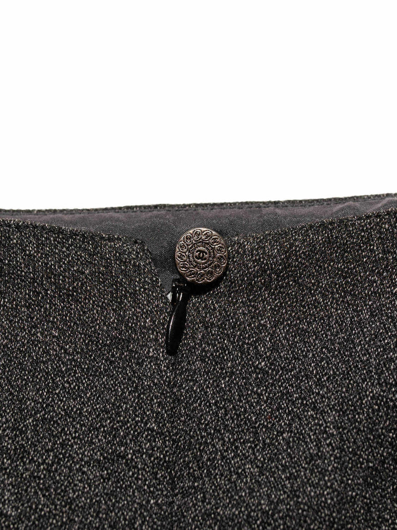 CHANEL Tweed Mini Skirt Grey-designer resale