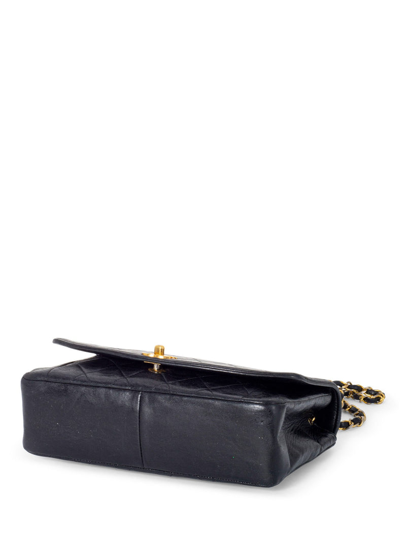 CHANEL Vintage Diana Flap Medium Bag Black-designer resale
