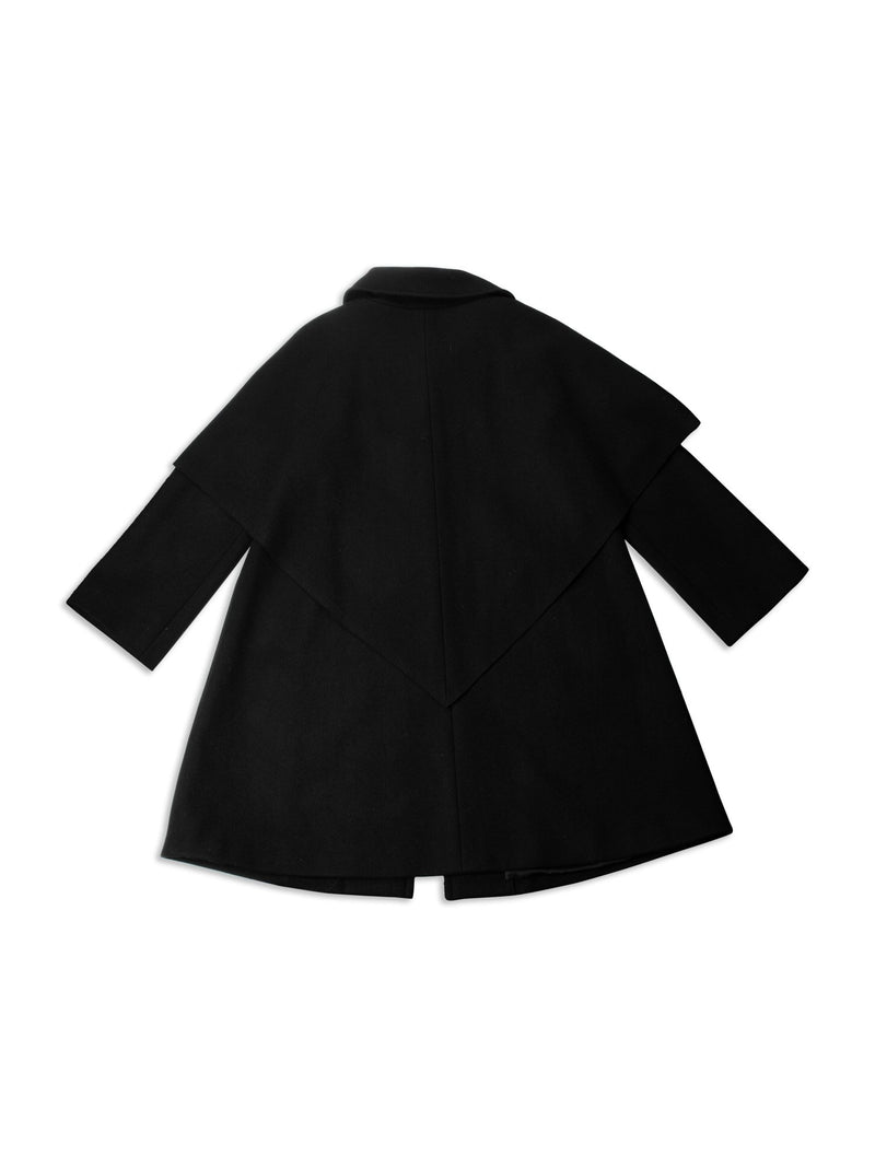 CHANEL Wool Paris Byzance Gripoix Coat Black-designer resale