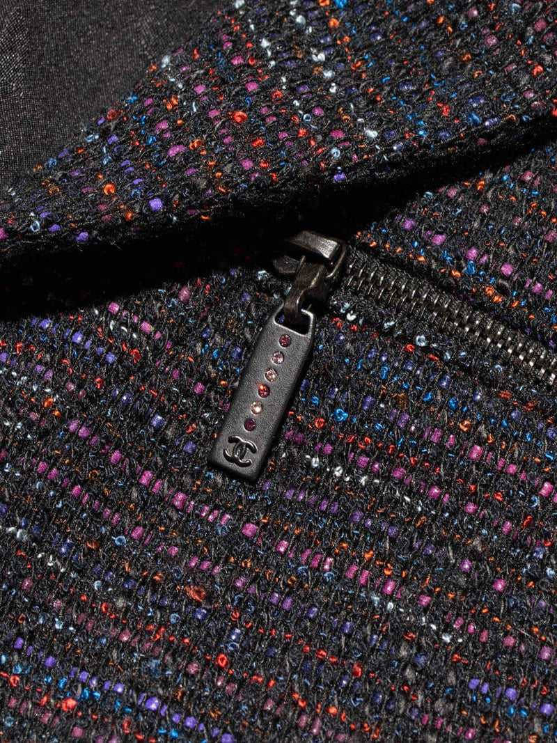 CHANEL Wool Tweed Pant Suit Set Multicolor-designer resale