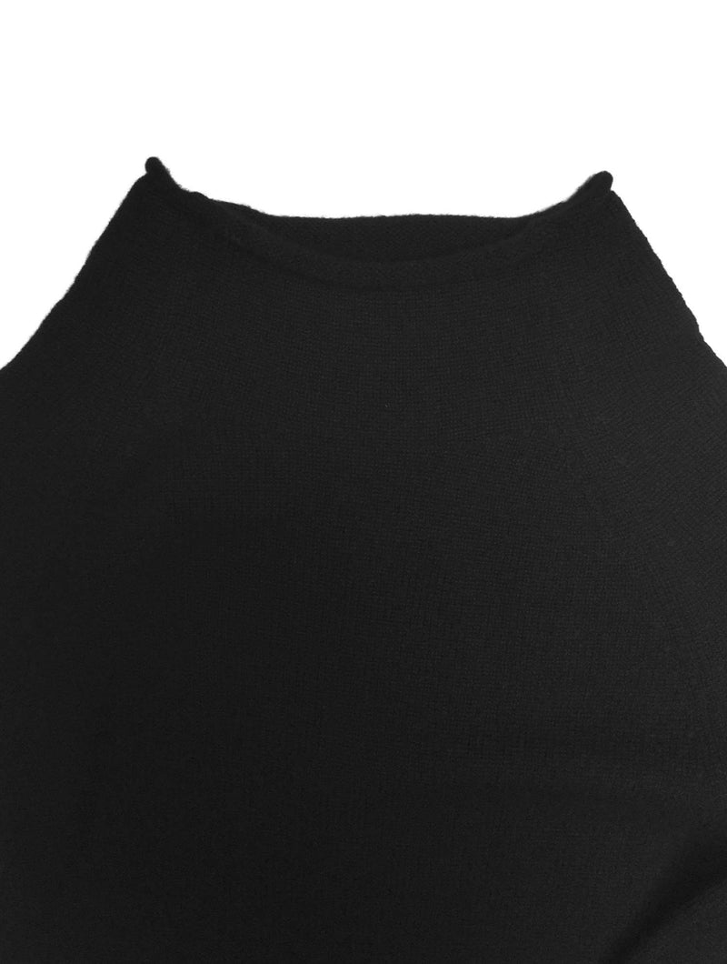 CODO Cashmere Knit Love Mini Dress Black-designer resale