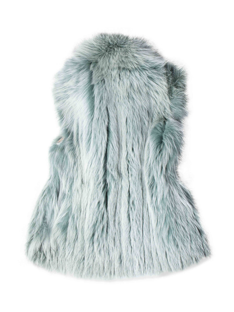 CODO Genuine Finished Fox Vest Green-designer resale