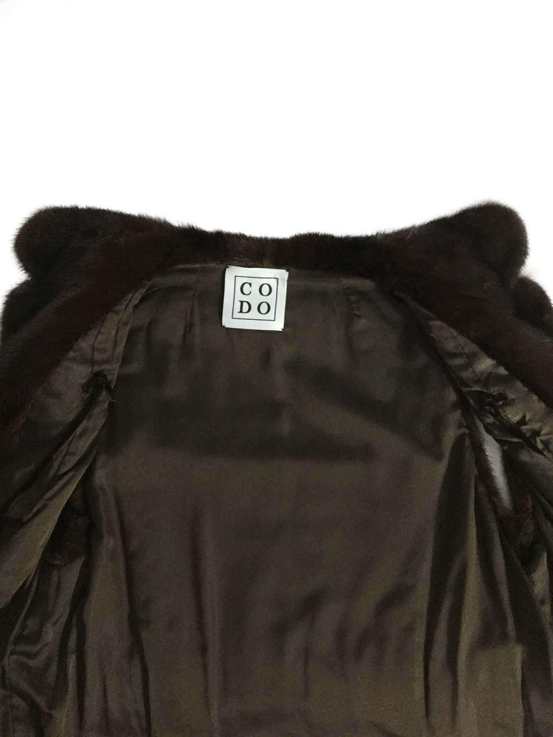 CODO Mink Belted Vest Brown-designer resale