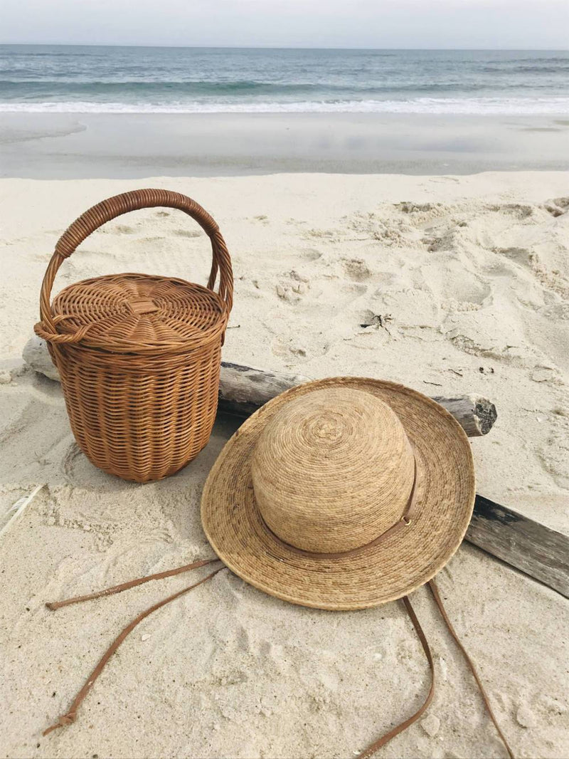 CODO Natural Straw Birkin Rattan Top Handle Basket Bag-designer resale