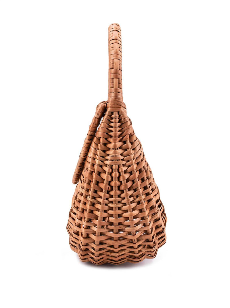 CODO Natural Straw Woven Top Handle Flap Bag-designer resale