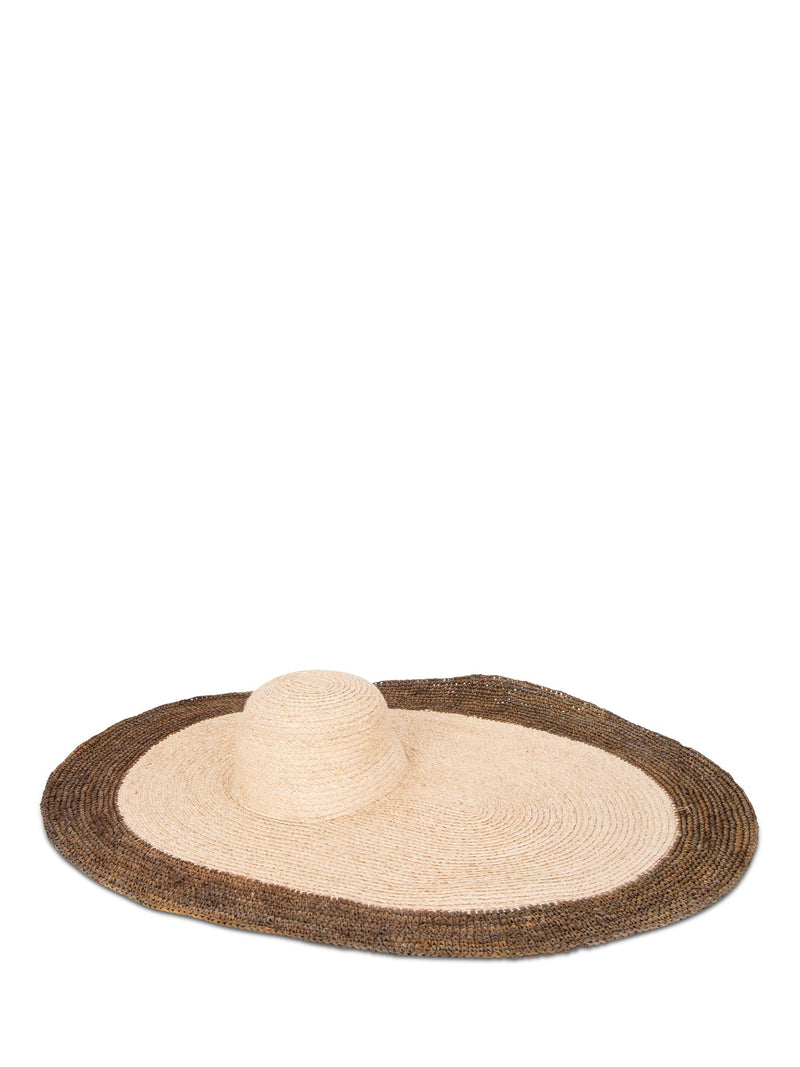 CODO Natural Woven Gigantic Straw Sun Hat-designer resale