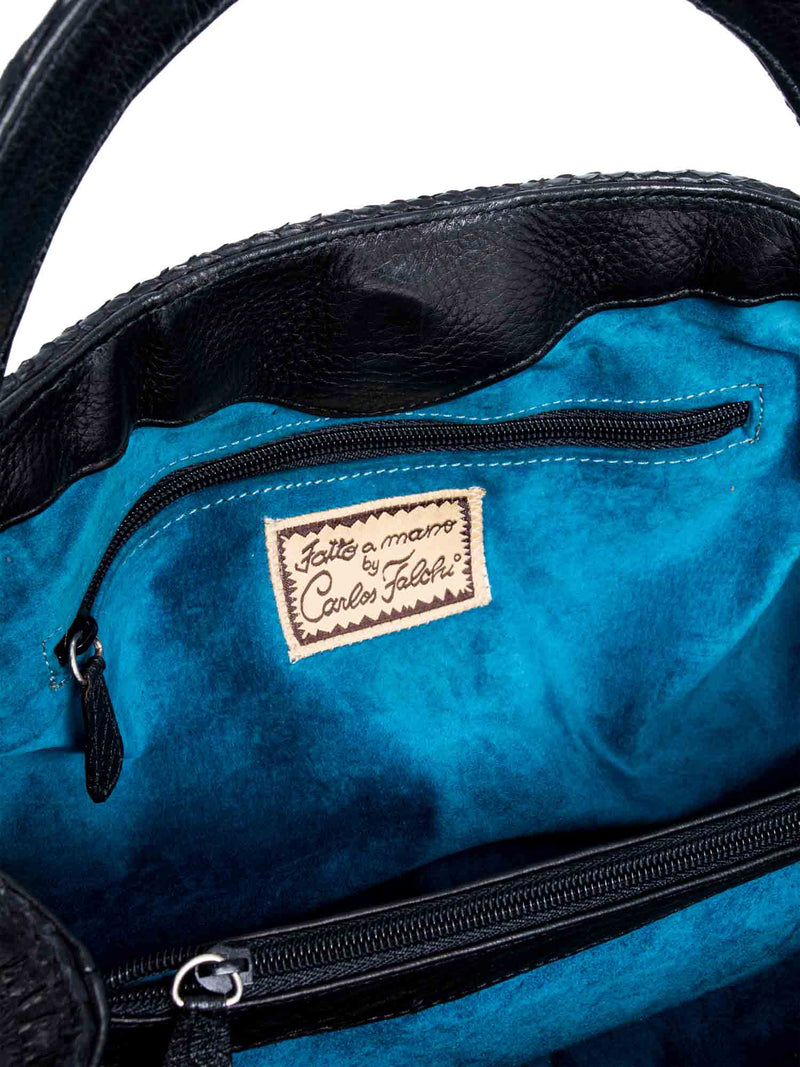 Carlos falchi online crocodile bag