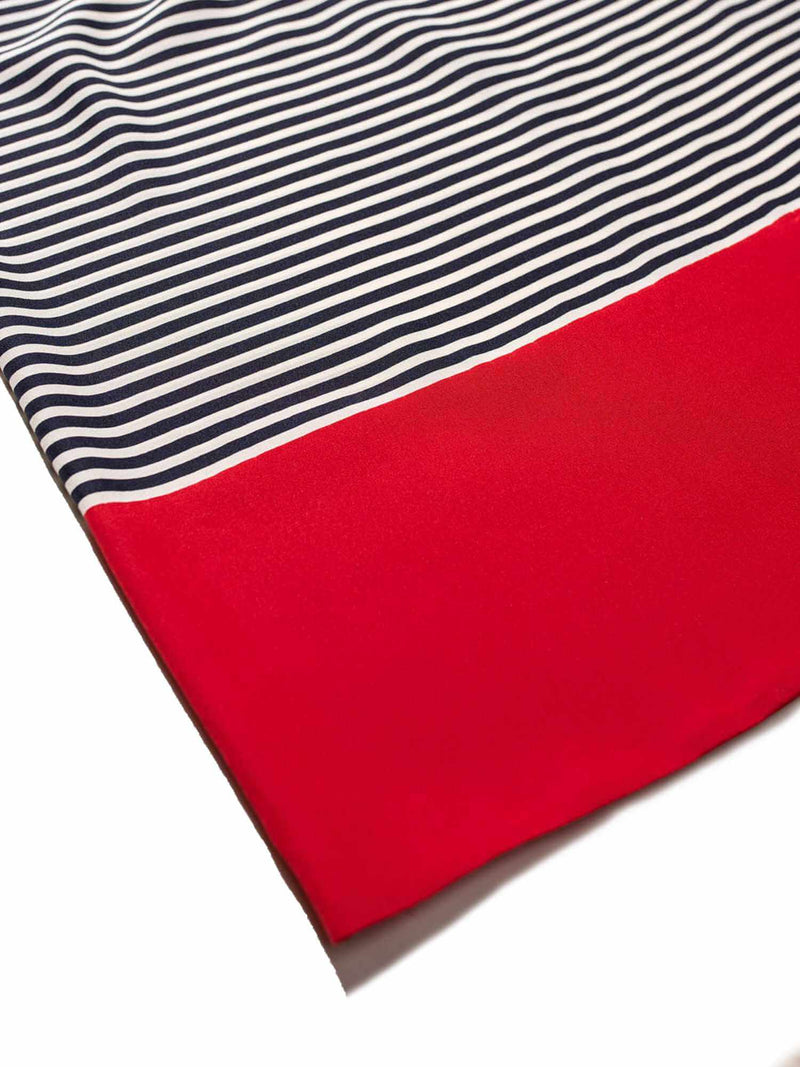 Carolyne Roehm Silk Striped Dress-designer resale