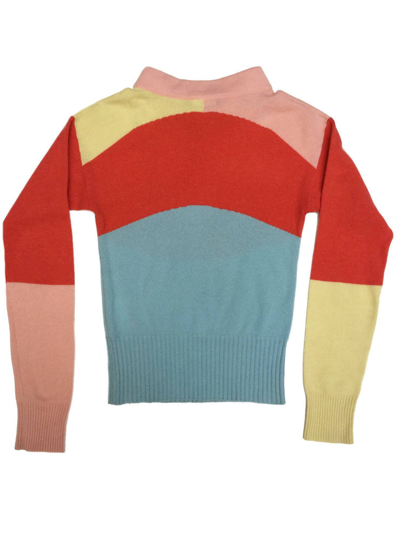 Cashmere Multicolor Sweater Airplane Pins-designer resale