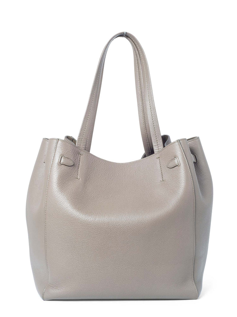 Celine Calfskin Small Cabas Phantom Bag Taupe-designer resale