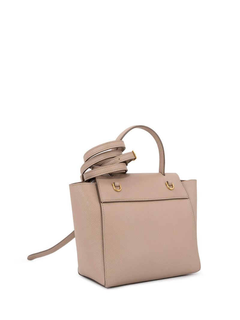 Celine Grained Leather Nano Belt Bag Taupe-designer resale