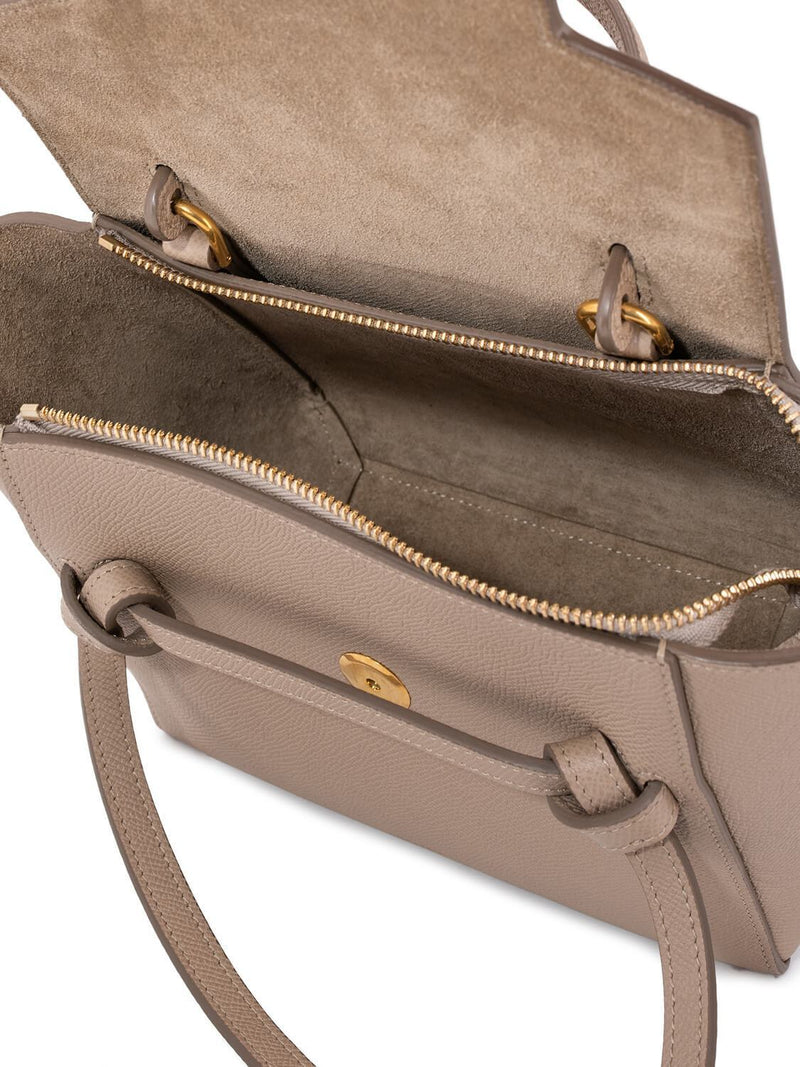 Celine Grained Leather Nano Belt Bag Taupe-designer resale