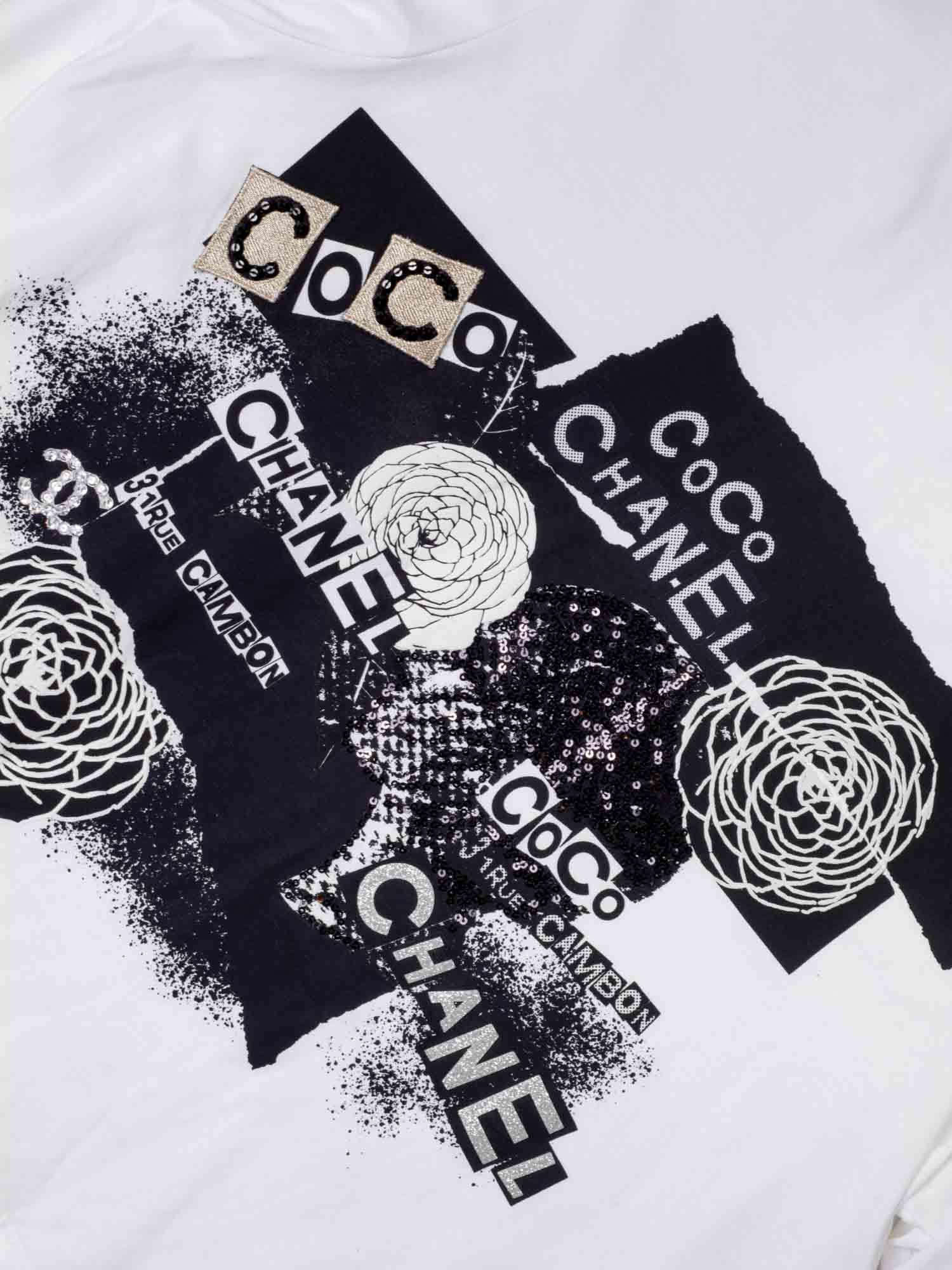 Chanel 2026 Logo Embroidered Shirt White Cotton 356991 main image 0