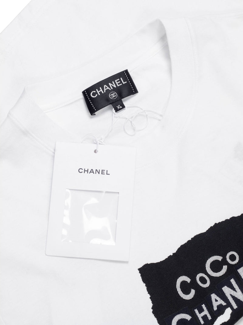 Shop CHANEL 2023 SS P75062 K10768 NN918 TOP Glittered Cotton Black/White  (P75062 K10768 NN918) by 紬tumugi