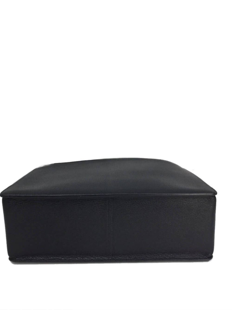 Chevre De Coromandel White Bus Tote Black-designer resale