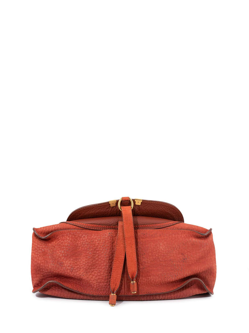 Chloe Calfskin Medium Marcie Saddle Bag Brown-designer resale