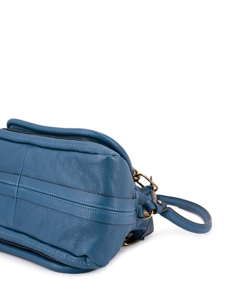 Chloe Calfskin Small Paraty Bag Blue-designer resale