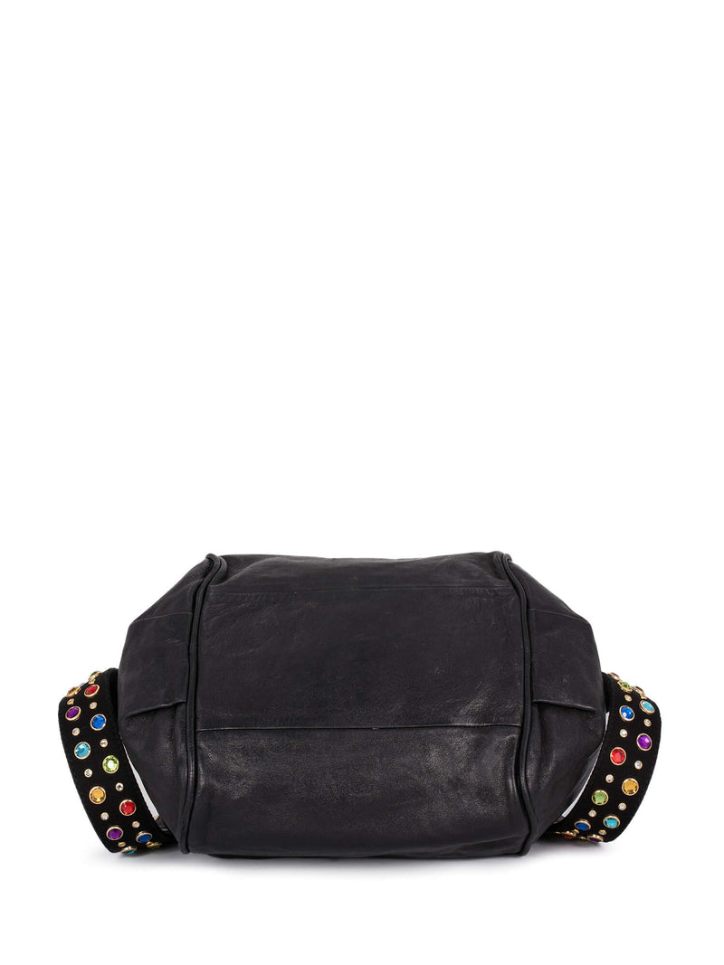 Chloe Leather Ethel Satchel Bag Black-designer resale
