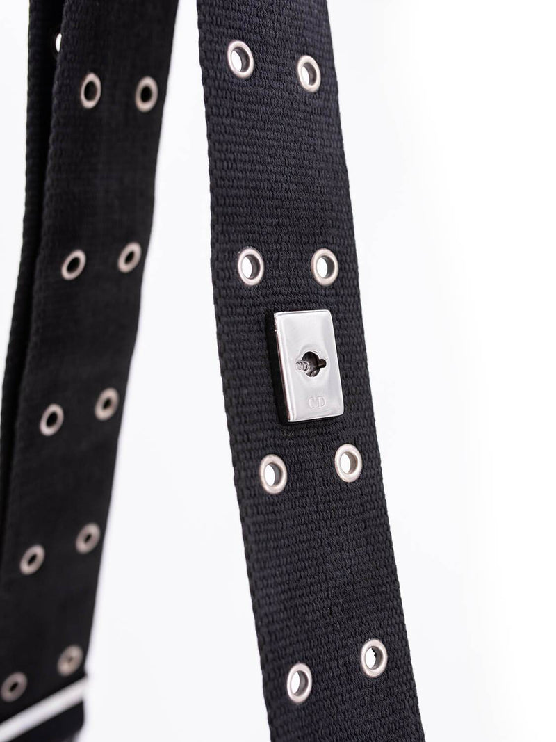 Christian Dior Diorissimo Monogram Cross body Bag Black-designer resale