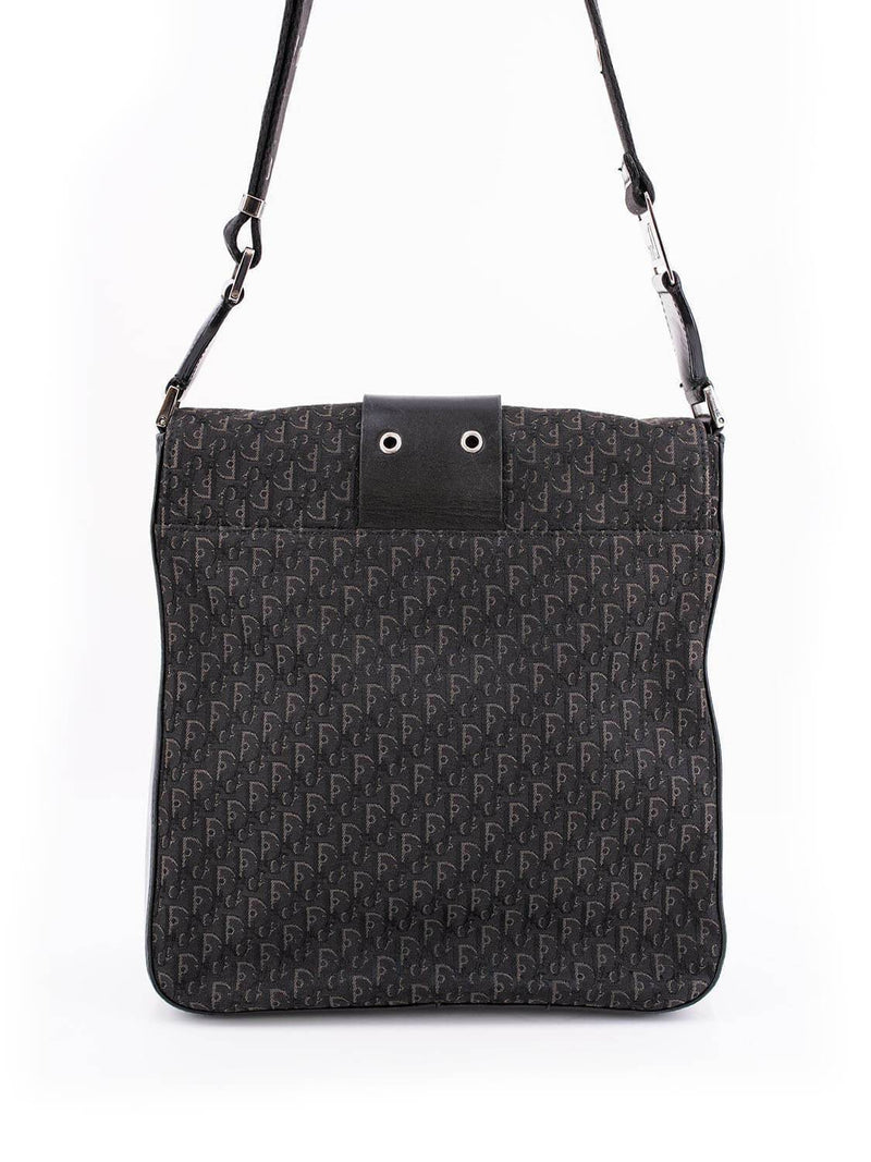 Christian Dior Diorissimo Monogram Cross body Bag Black-designer resale