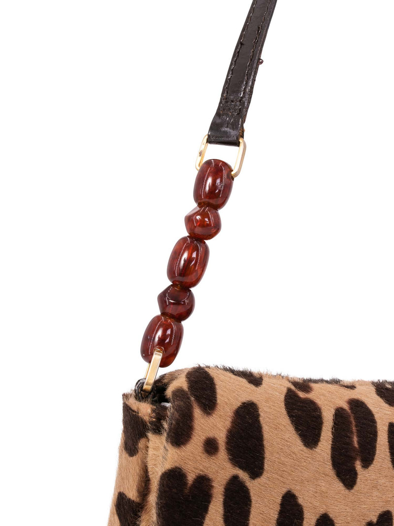 Christian Dior Leopard Print Flap Bag-designer resale