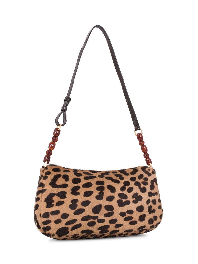 Christian Dior Leopard Print Flap Bag