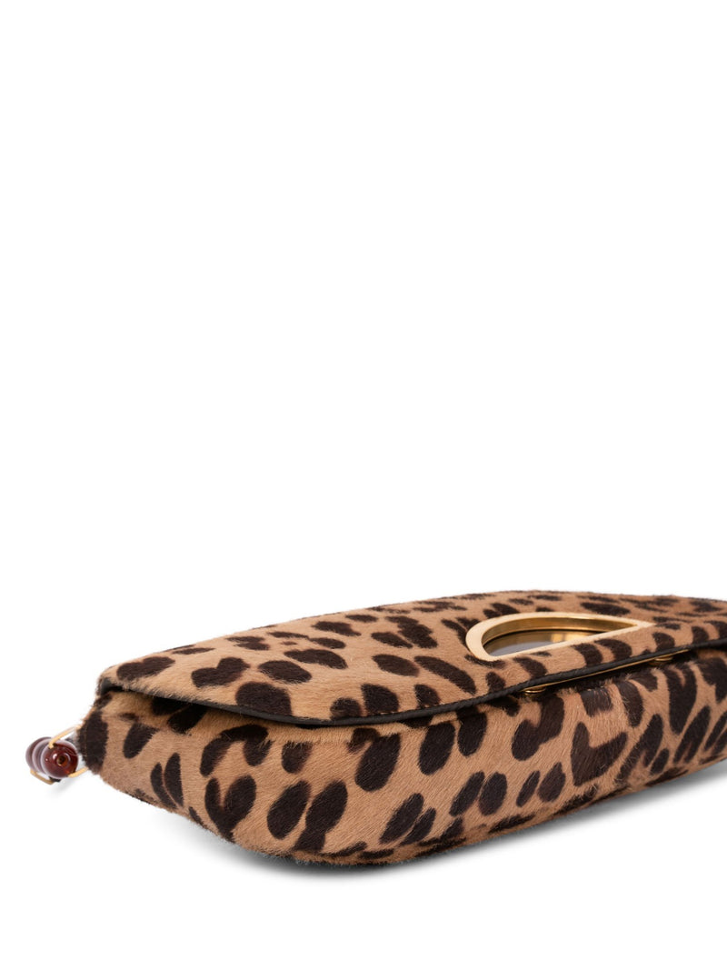 Christian Dior Leopard Print Flap Bag-designer resale