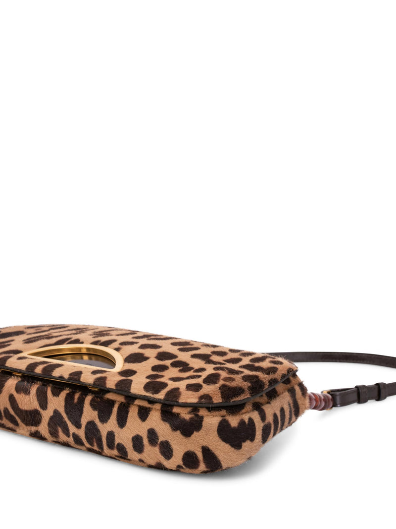 Christian Dior Leopard Print Flap Bag-designer resale