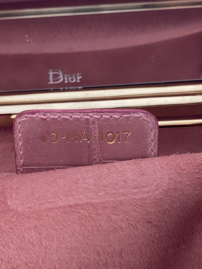 Christian Dior Shiny Crocodile Bag Pink-designer resale