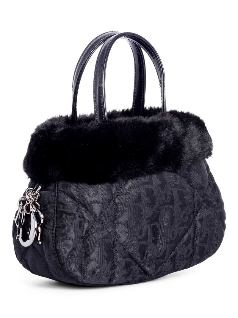 Christian Dior Vintage Charm Mini Top Handle Bag Black-designer resale