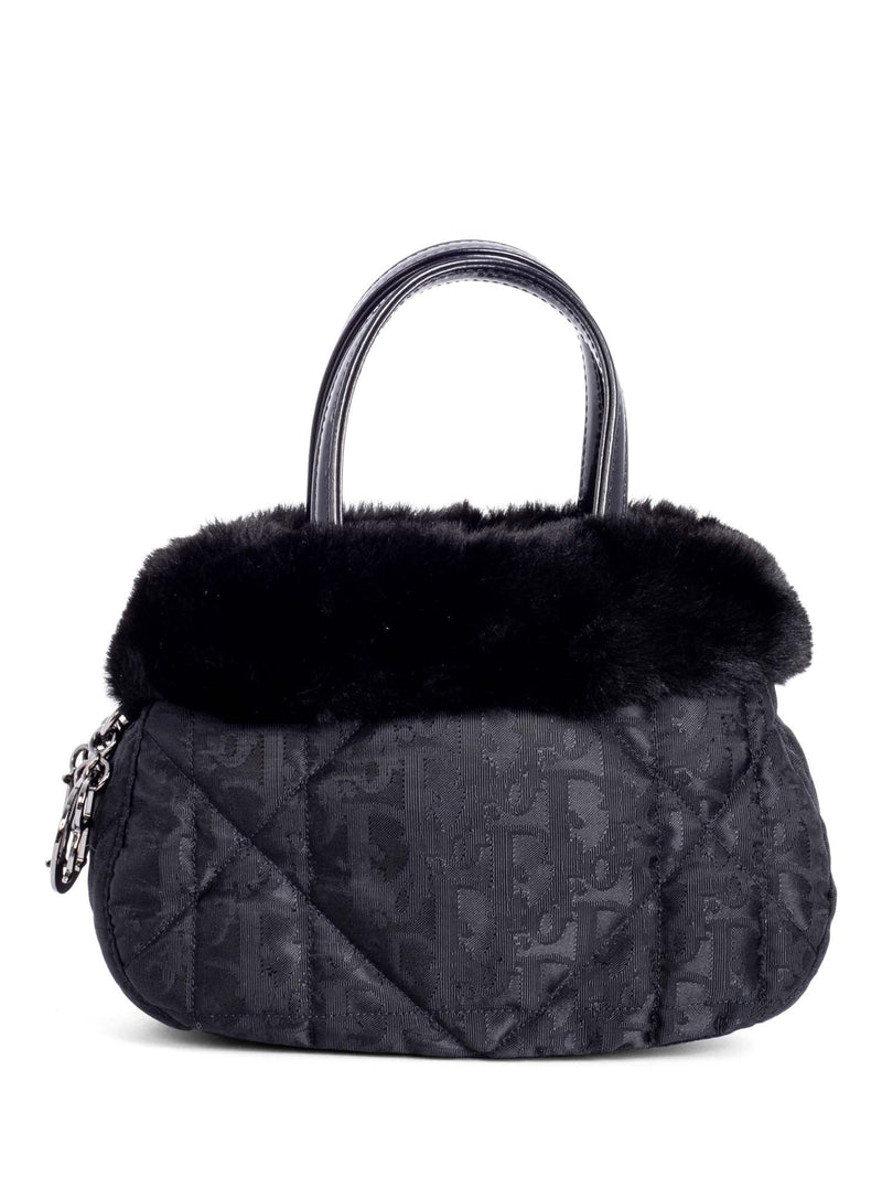 Christian Dior Vintage Charm Mini Top Handle Bag Black-designer resale