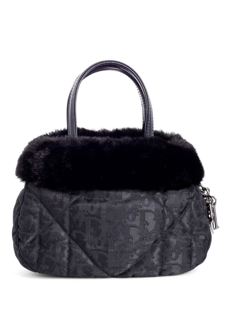 Christian Dior Vintage Charm Mini Top Handle Bag Black-designer resale